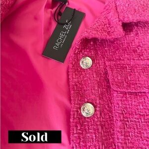 Rachel Zoe Pink Textured Blazer / Jacket